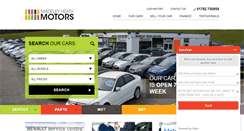 Desktop Screenshot of madeleyheathmotors.co.uk